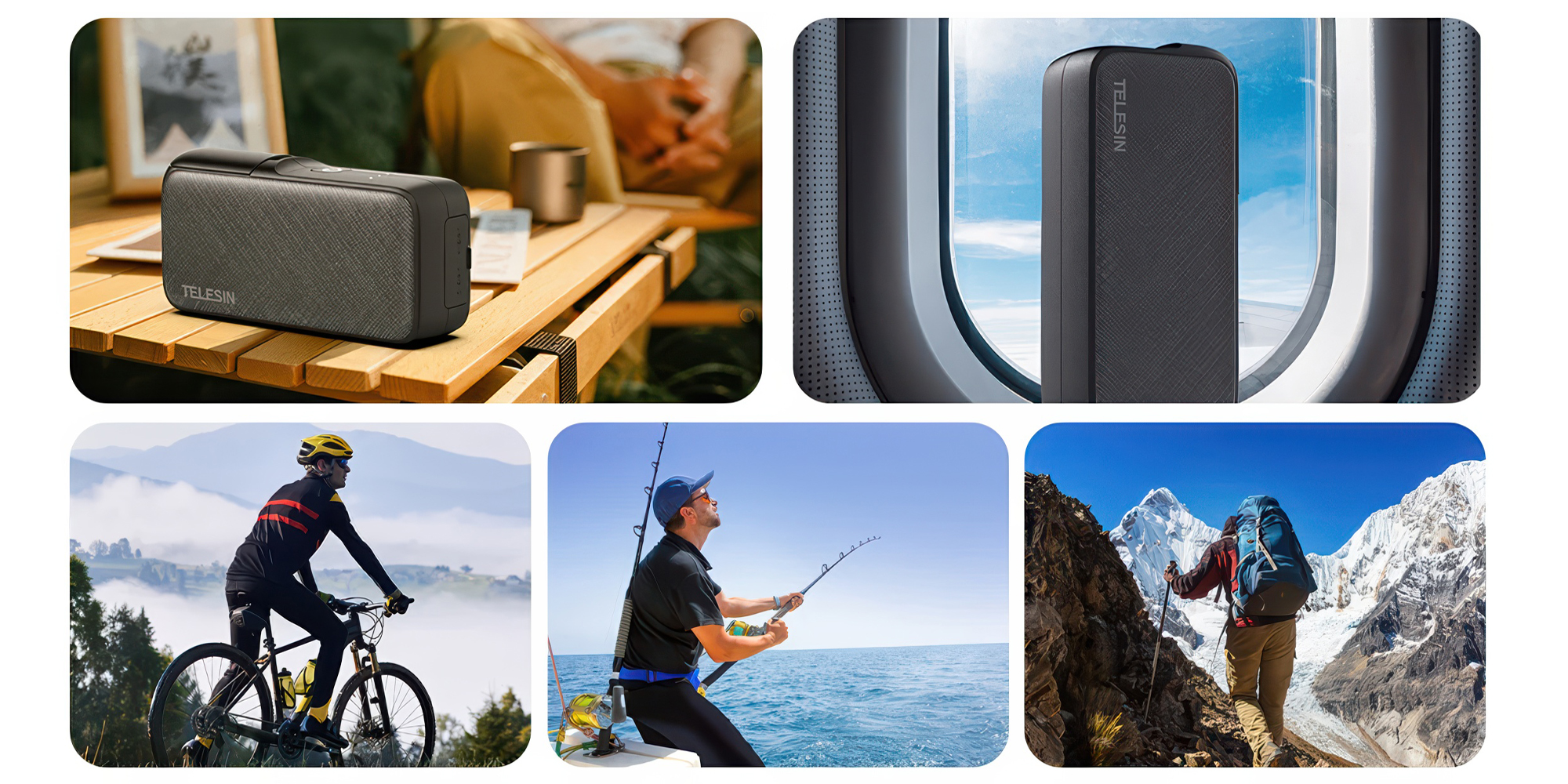 Power Bank Telesin GP-PB-001 z wbudowaną ładowarką do akumulatorów GoPro Hero 5 / 6  / 7 / 8 / 9 / 10 / 11 / 12